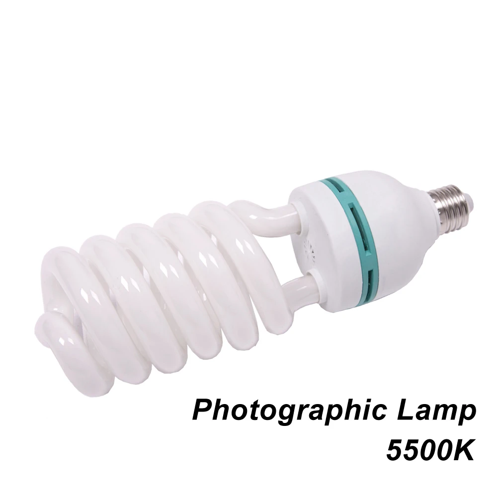 4 шт E27 5500K CFL освещение, Видео, Фото лампа дневного света сбалансированная E27 5500k энергосберегающая флуоресцентная Лампа Фотостудия