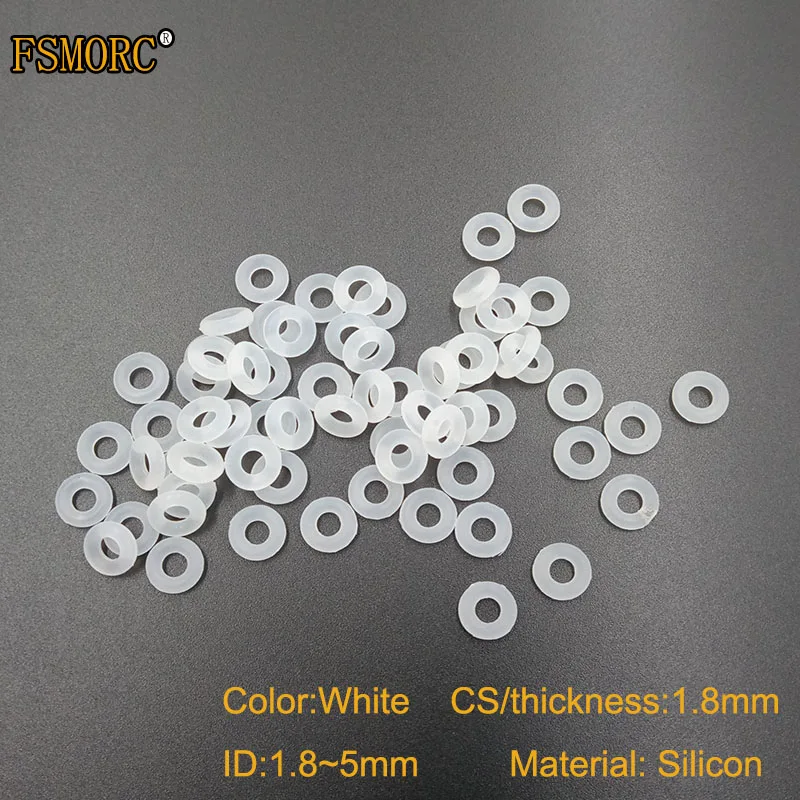 Белые и красные силиконовые уплотнительные кольца FSMORC ID1.8~5mm ...