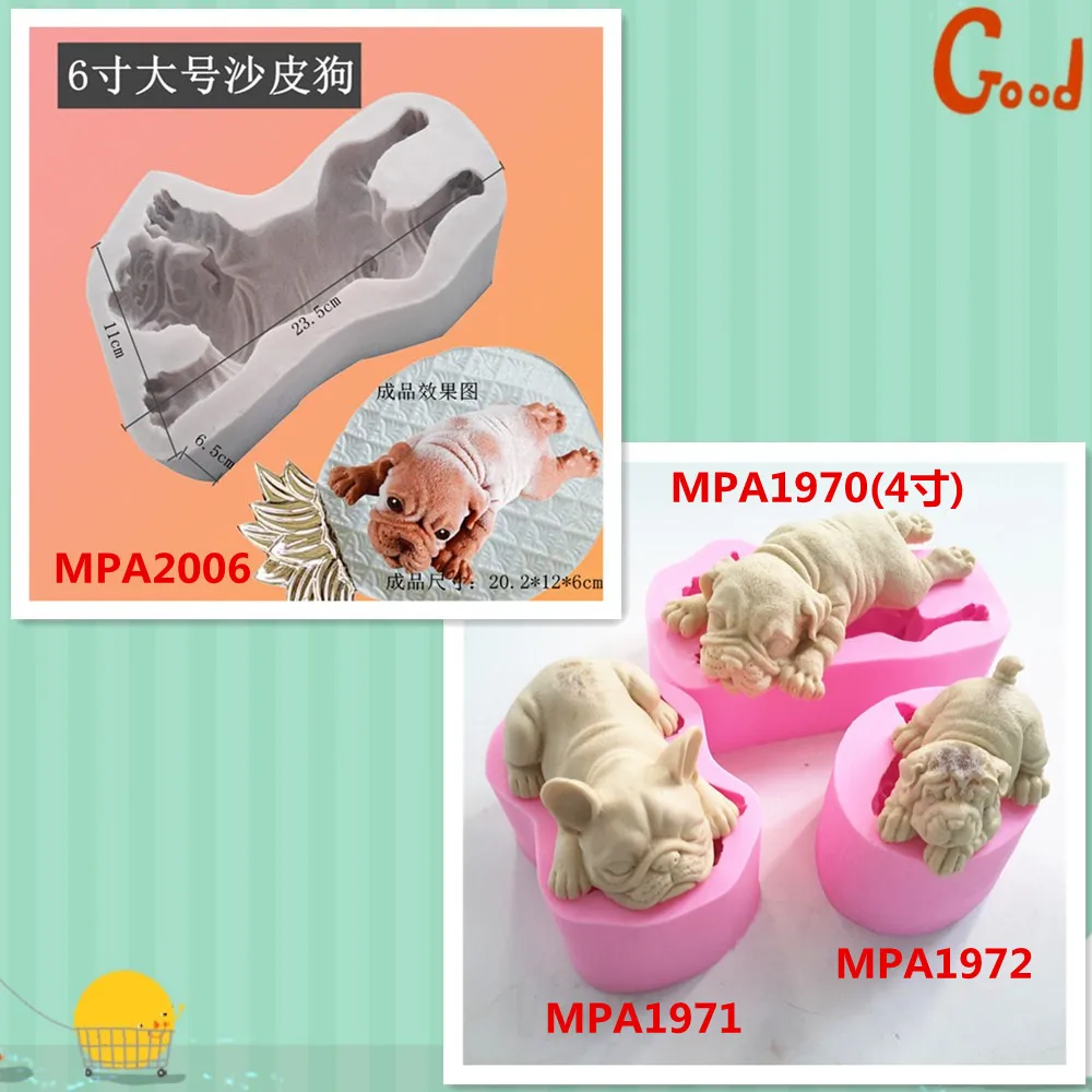 

Модель 2006 мама и горох, форма для собаки, украшение для торта, 3D форма для помадки, форма для мыла, пищевой класс