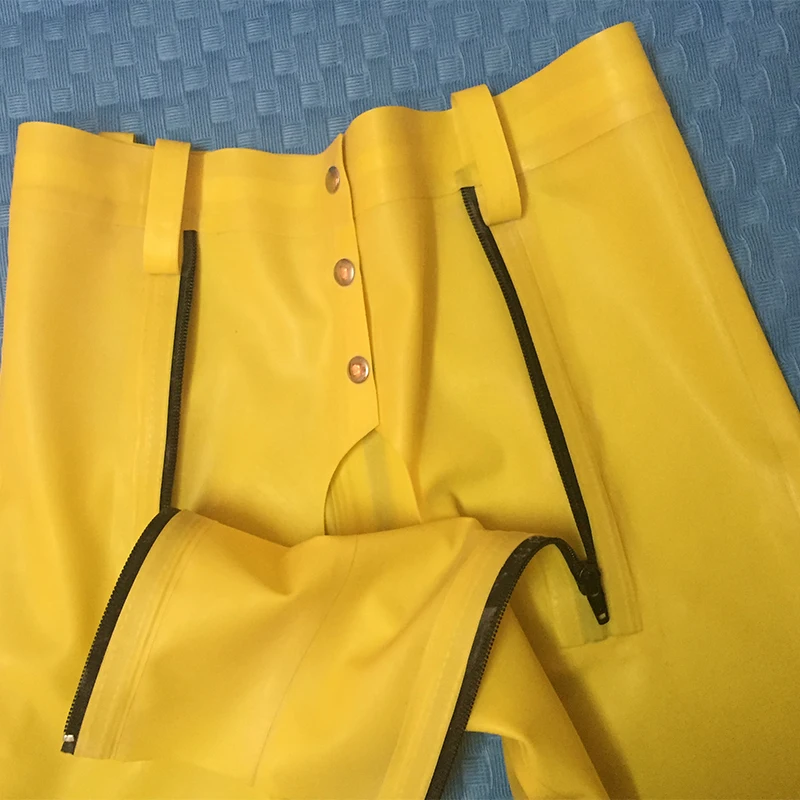 0 4 мм толщина желтая латексная Мужская Codpiece короткие штаны сексуальные латексные