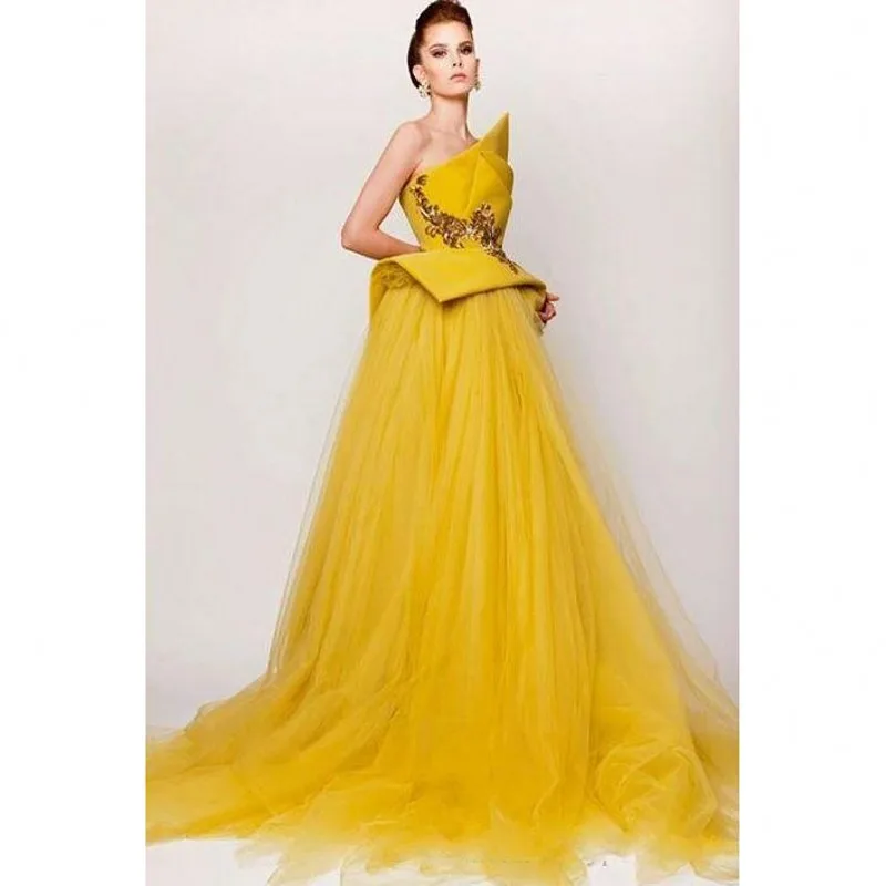 Robe de Soiree арабское женское золотое вечернее платье 2019 vestido festa длинное тюль с