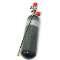 ac168101 6 8l 30mpa 4500psi carbon fiber tank cylinders for diving pcp rifle paintball tank with gauge valvefilling station s