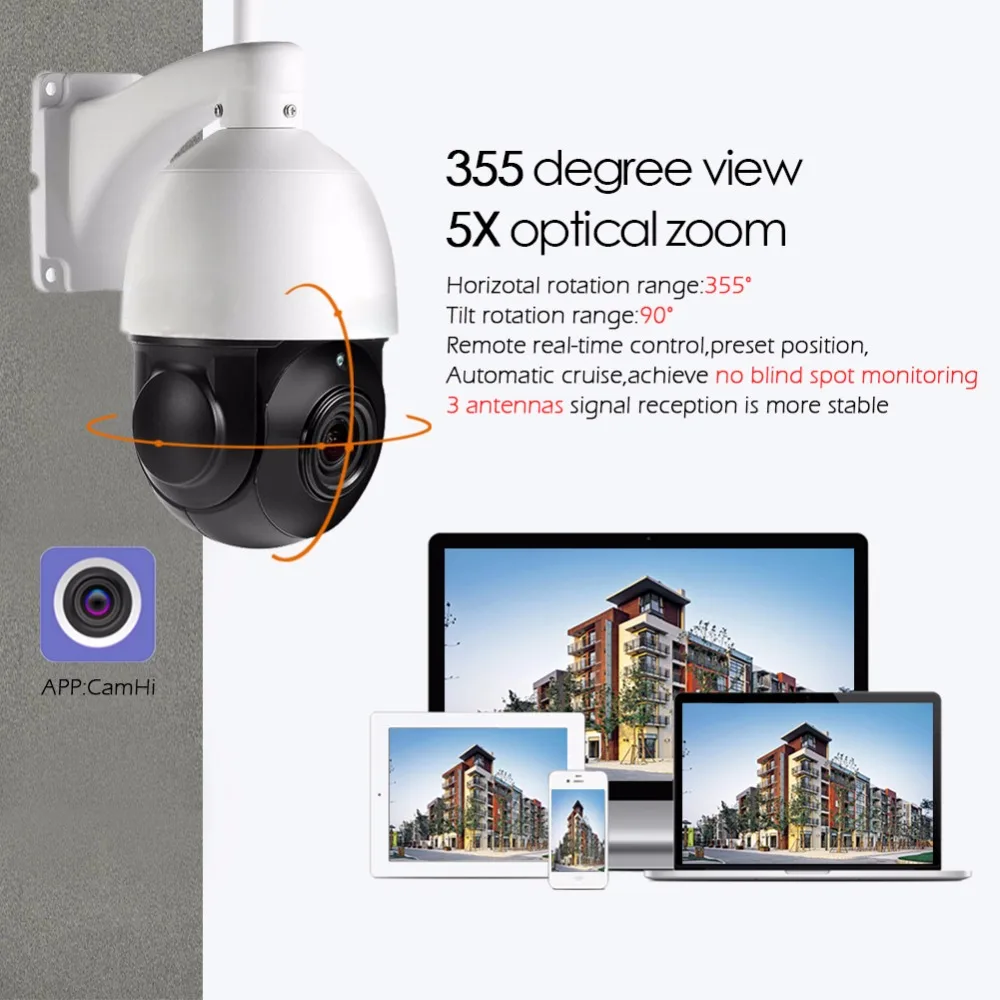 1080P HD PTZ IP камера 3g 4G SIM карта беспроводная Wifi Камера Безопасности уличная Водонепроницаемая ИК 50 М камера ночного видеонаблюдения