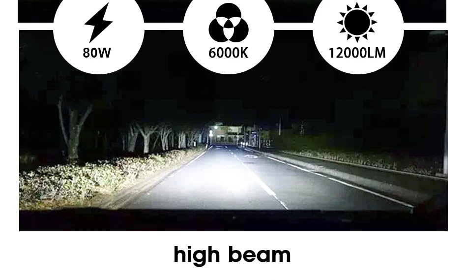 Hlxg 2 шт. мини H7 led canbus лампы отсутствие радиопомех автомобиля Headllight 6000 k для ford focus 12В для ближнего и дальнего света/24 V авто фары