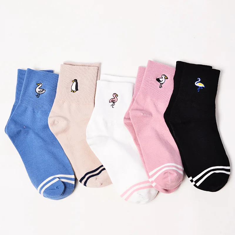 

New Arrival Funny Duck Patterned Women Socks Ankle Solid Casual Cartoon Animal Summer Socks For Female Customized Funny Sox