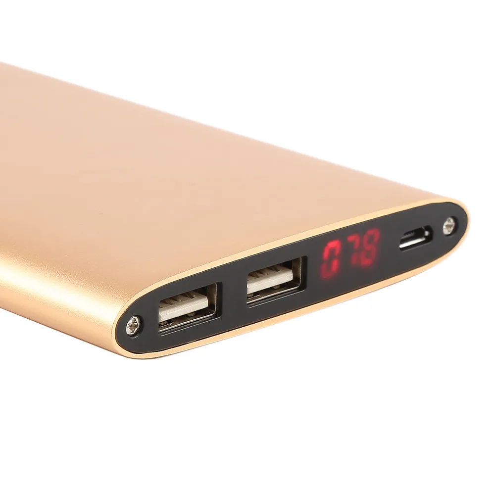 Ультратонкое портативное двойное внешнее зарядное usb устройство для