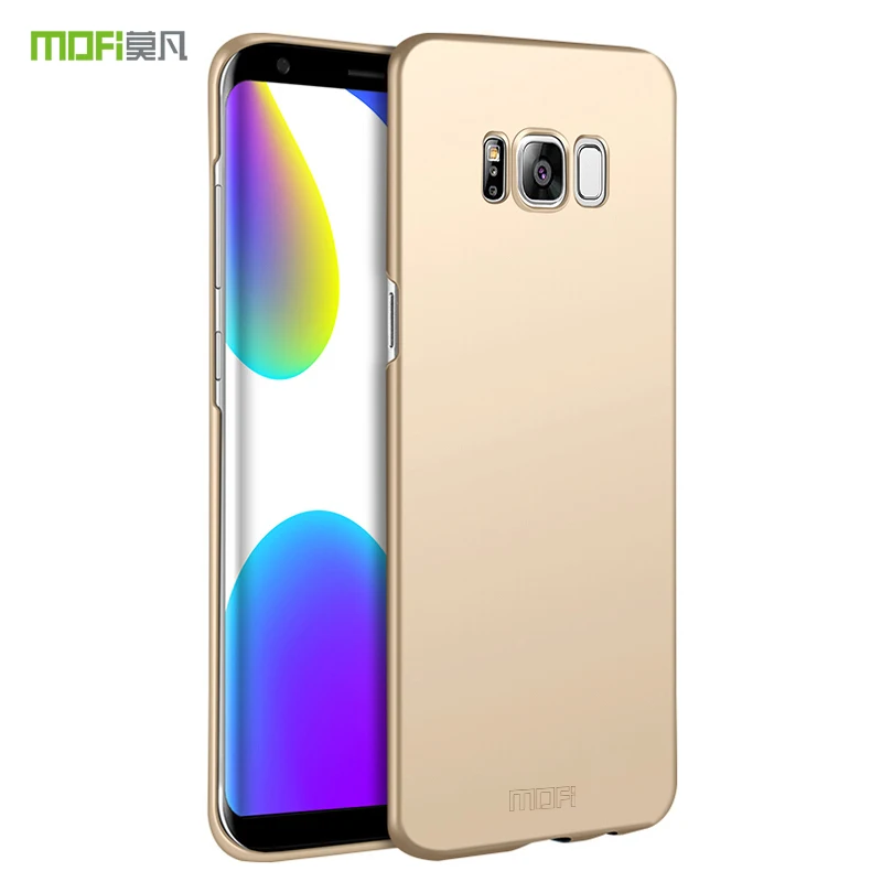 Роскошный тонкий жесткий чехол для Samsung galaxy S8/S8 Plus твердый цветной защитный