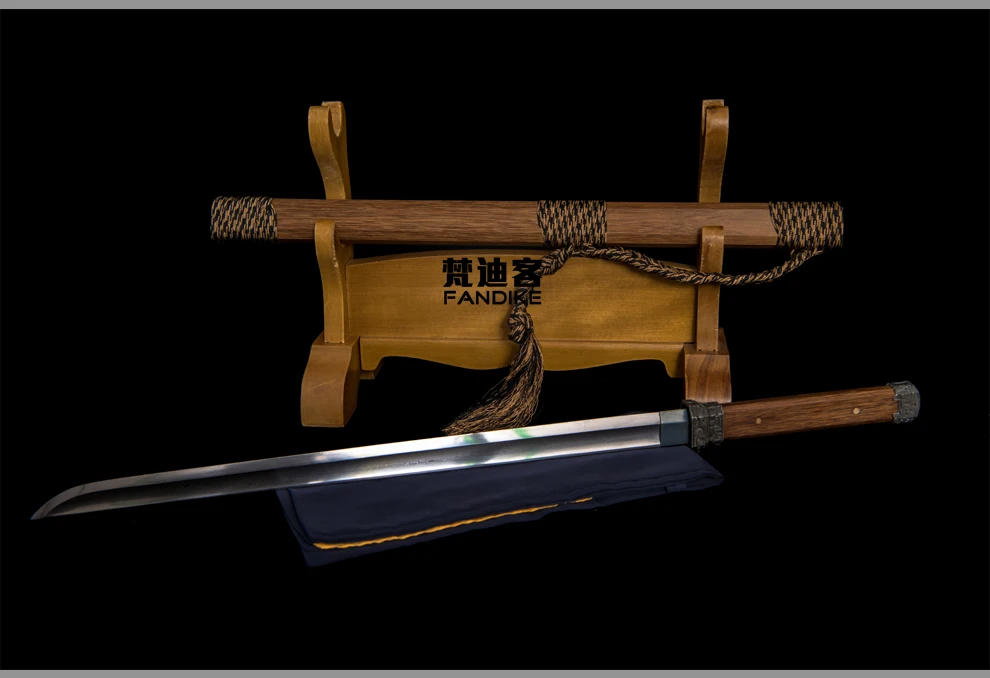 Китайская ручная работа HuaLee-Wood-Japanese-Sword-Shirasaya-Razor-острая Катана Ninja Wakizashi