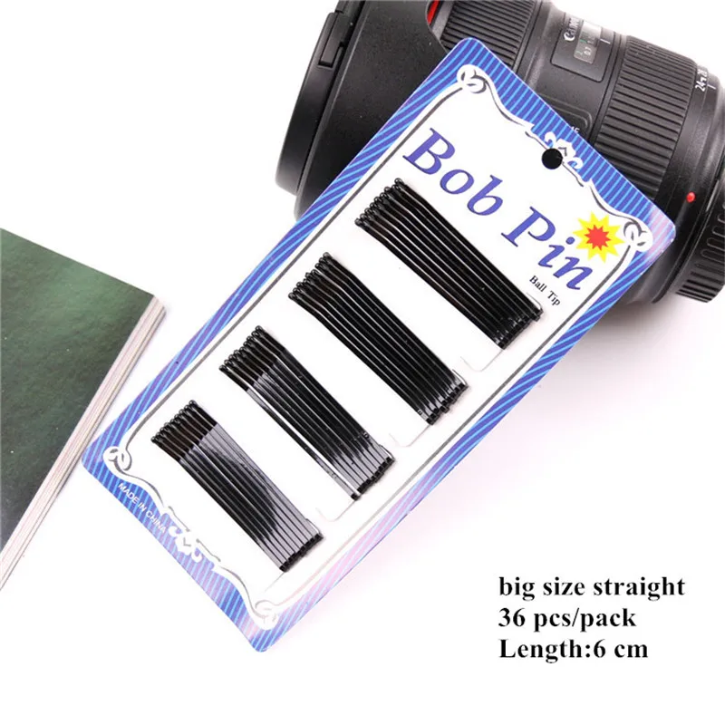 36/60 шт. для девушек девочек в черно белую заколки волос женщин Невидимый прямые и