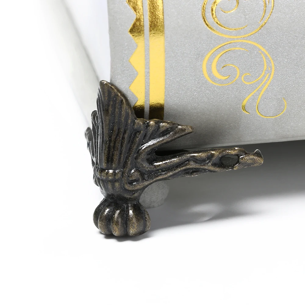 4 шт./компл. старинная деревянная коробка для ног треугольная угловая защита