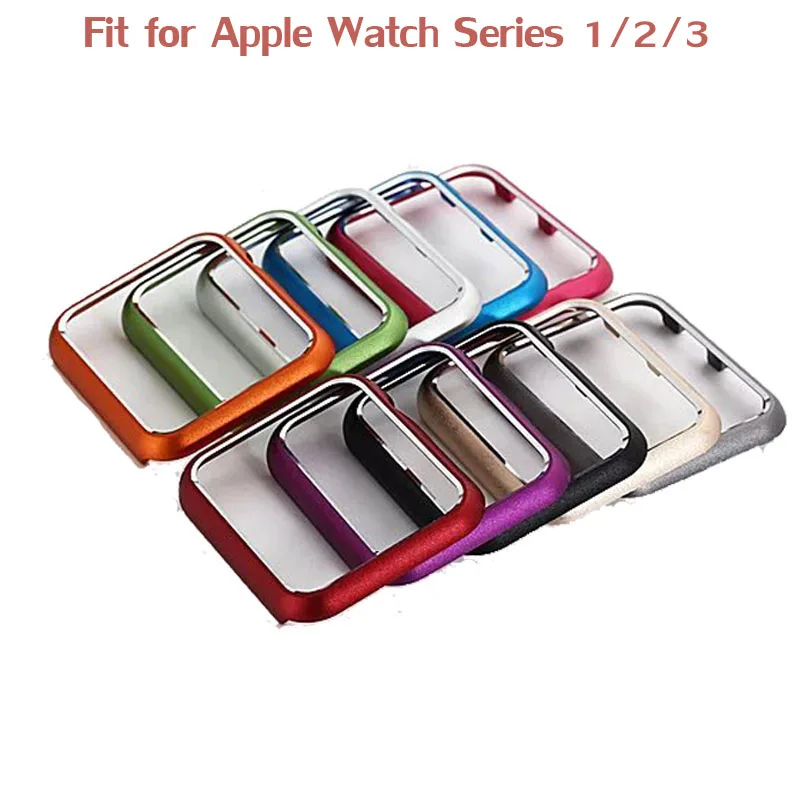 Жесткий чехол из алюминиевого сплава с металлическим бампером для Apple Watch Series 3 2 1
