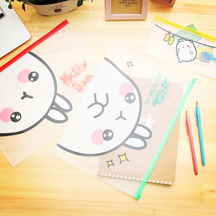 PVC Molang полупрозрачная матовая Сумочка Сумка файл для документов сумка папка