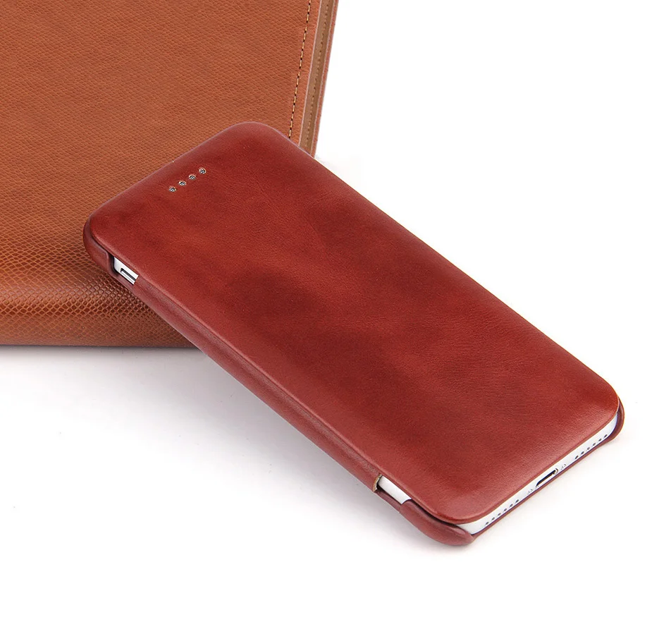 

Чехол-книжка из натуральной кожи для iPhone x 7 Plus 6 6s 8 Plus