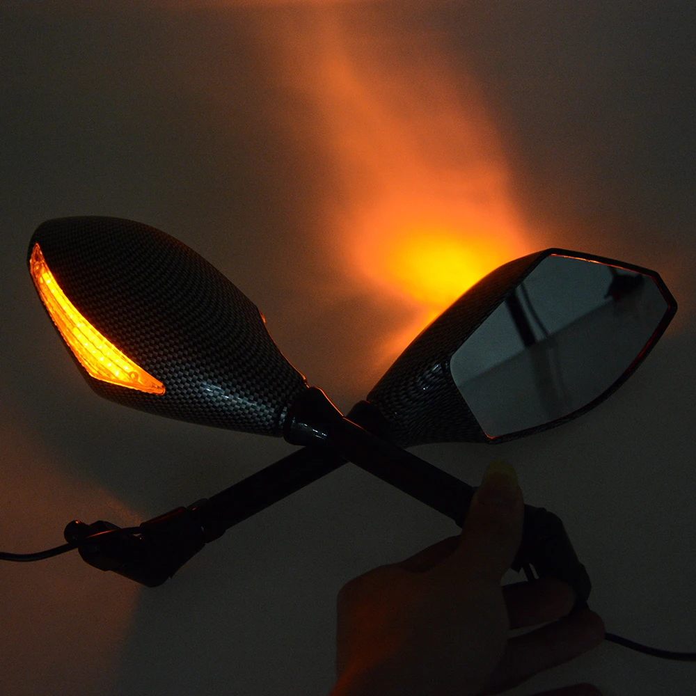 

Motorcycle Rear View Mirrors Side Mirror LED Turn Signals Light FOR Aprilia DORSODURO 750 FALCO SL1000 MANA RST1000 FUTURA MT07