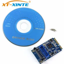 XT XINTE Mini PCI E Express к USB 3 0 фронтальная 19Pin Riser Card Dual SATA USB3.0 2 порта