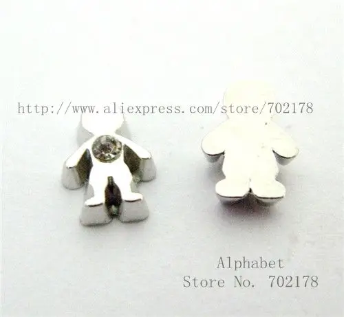 Mix Boy and Girl with Clear Rhinestone 10pcs floating locket memory charms for Christmas gift | Украшения и аксессуары