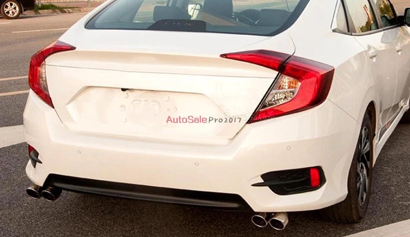 Глушитель выхлопной трубы из нержавеющей стали синего и серебряного цвета 2 шт.