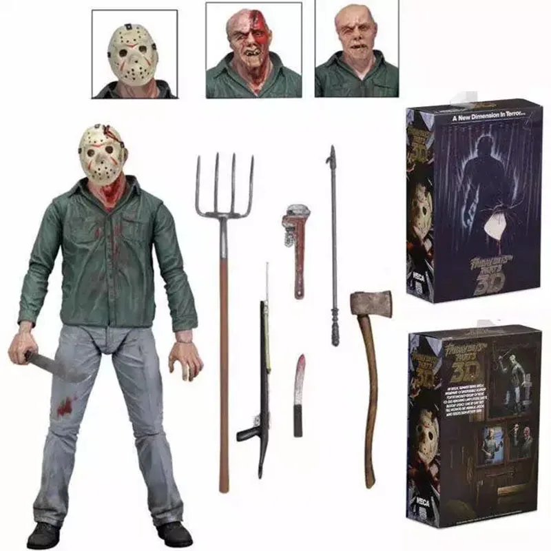 Фигурка Джейсона NECA Пятница 13-е 3D экшн-фигурка Игрушечная модель | Игрушки и хобби