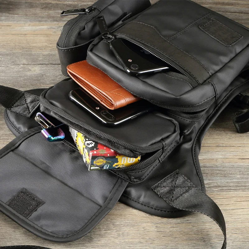 Мужская водонепроницаемая поясная сумка из нейлона/холста дорожный мессенджер