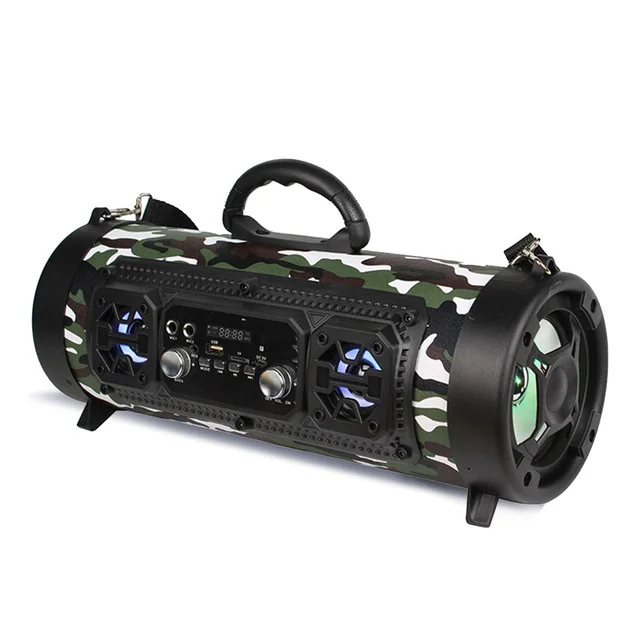 Hifi портативный Bluetooth динамик fm-радио движение K tv 3D звуковой блок беспроводной объемный ТВ звуковая панель сабвуфер 15 Вт наружный динамик+ микрофон - Цвет: Camouflage