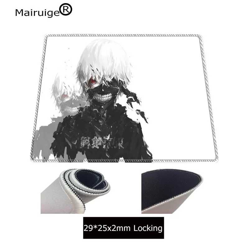 Аниме Tokyo Ghoul коврик для мыши Нескользящий Резиновый с закругленными краями