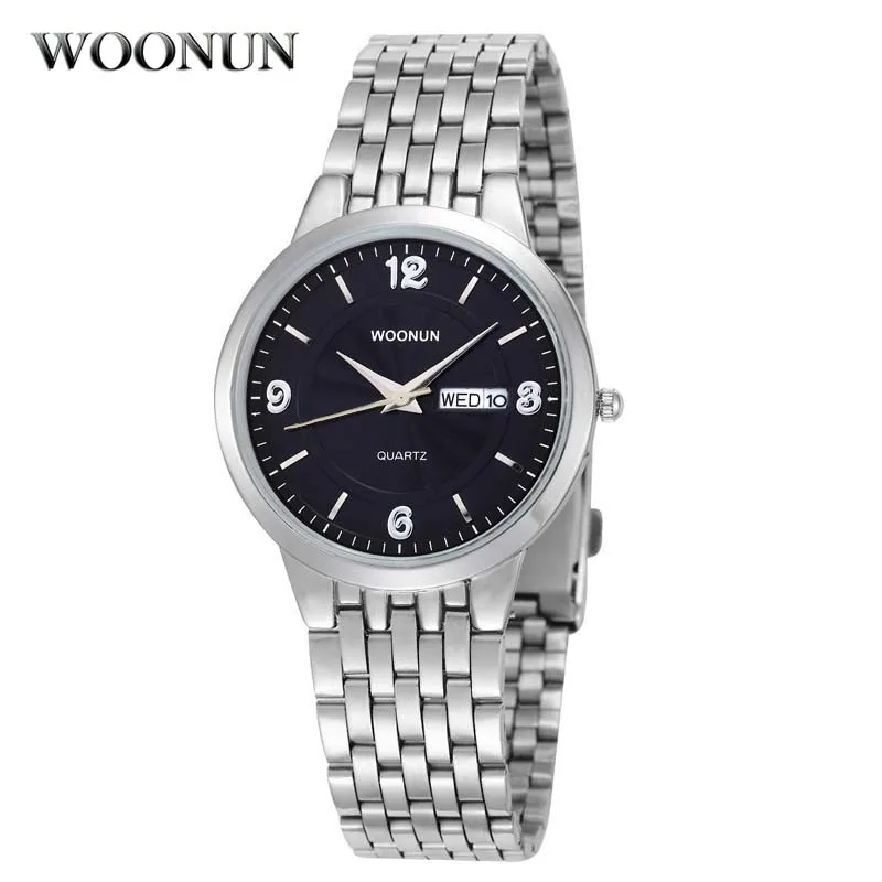 Часы мужские ультратонкие водонепроницаемые ударопрочные из серебристой