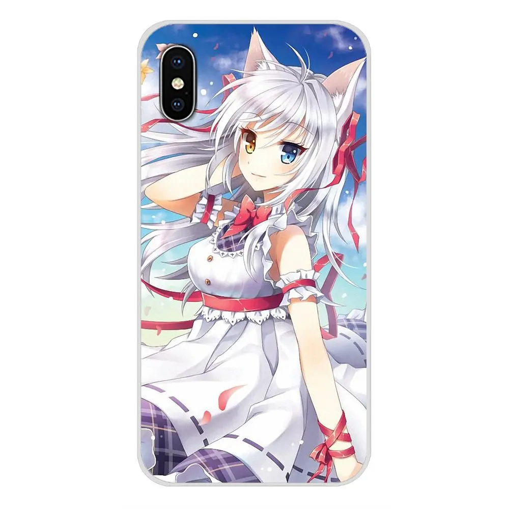 Аксессуары чехлы для телефонов Samsung Galaxy A5 A6S A7 A8 A9S Star J4 J6 J7 J8 Prime Plus 2018 аниме Neko Cat Girl