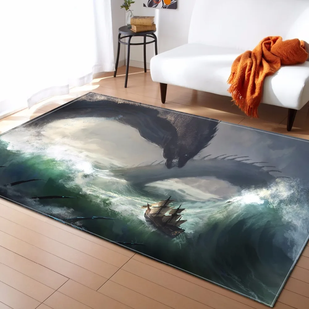 3D печатные коврики для прихожей Спальня Гостиная Чай стол коврик с Кухня Ванная