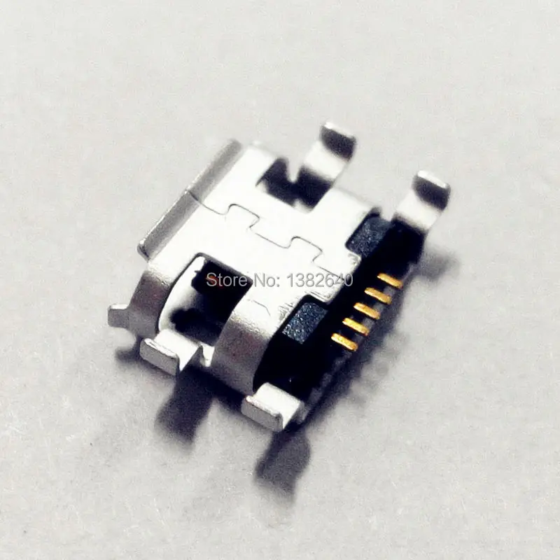 Бесплатная Доставка 10 шт. Micro USB Разъем 5pin B тип Телефон Мини-Разъем Зарядки для Lenovo