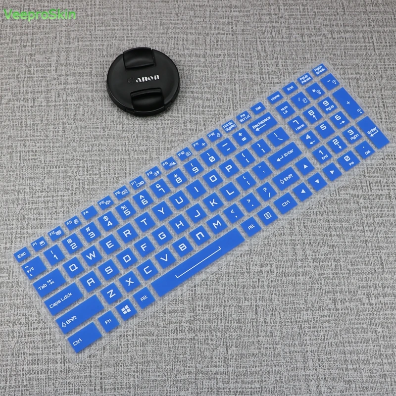 blue Обложка клавиатуры для ноутбука протектор для ухода за кожей кожи HASEE GX10-CR7 PRO GX10-CR9 плюс GX8-CR6S1 ZX8-CR6S1 15,6/17,3 дюймов - Цвет: blue