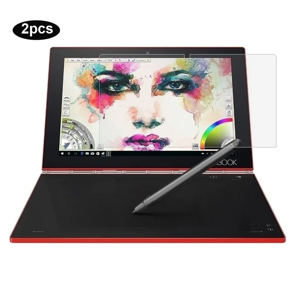 Cartinoe Screen Protector For Lenovo Yoga Book 10.1 Inch Touchscreen Laptop/tablet Hd Crystal Clear Lcd Guard Film 2pcs |