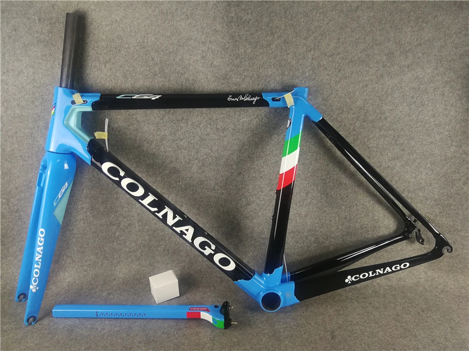 Colnago C64 синяя рама для шоссейного велосипеда Глянцевая велосипедная Рама
