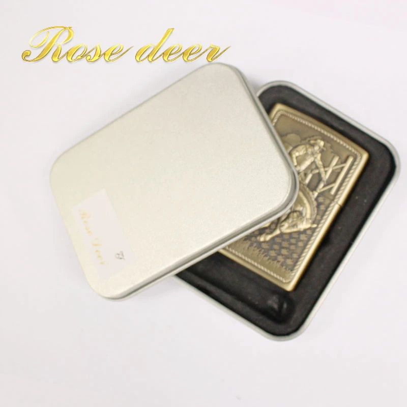 Оригинальная брендовая Классическая керосиновая зажигалка медная