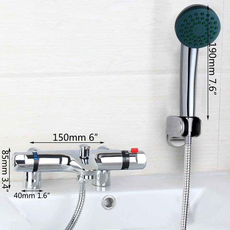 Bathtub Shower 1 JIENI хром латунь бортике термостатический смеситель с краном набор душевой кран настенный душевой кран - Цвет: Bathtub Shower 1