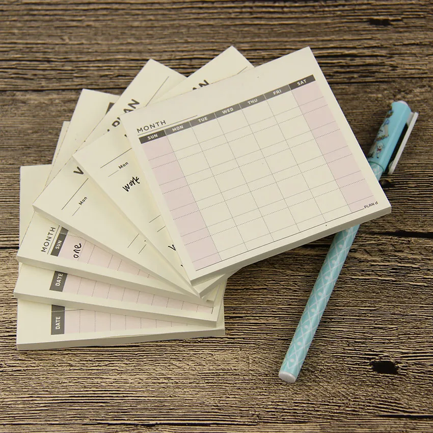 

1 шт. мини-еженедельный Ежемесячный рабочий план, блокнот Filofax для детей для обучения, канцелярские подарки