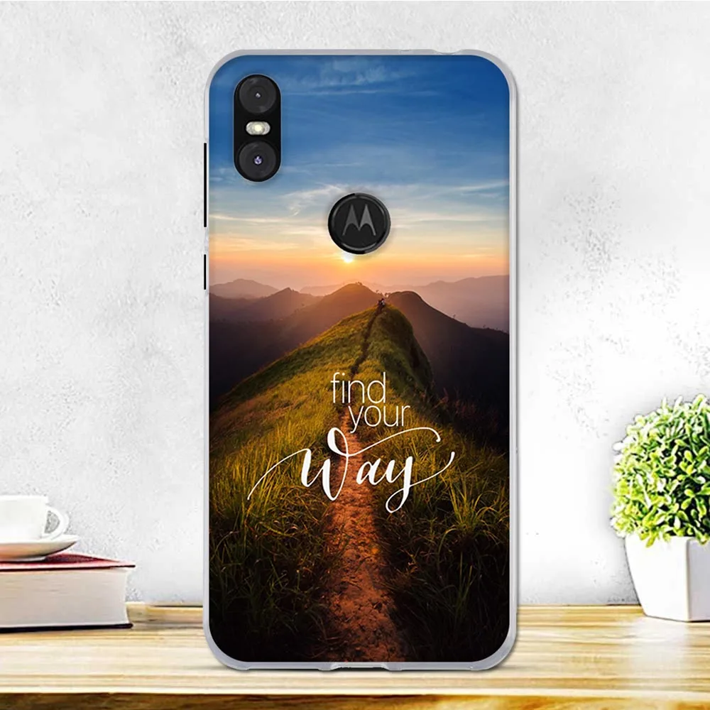 47 Чехол для Motorola One, силиконовый мягкий ТПУ чехол для мобильного телефона, милый бампер, черный чехол для Fundas Moto P30 Play, чехол для телефона - Цвет: 47