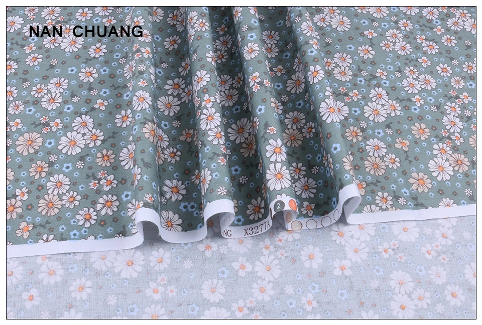 Nanchuang, 8 шт./лот, ткань с цветочным принтом, ручная работа, ручная работа, шитье, стеганное шитье, жировые кварталы, Лоскутная Ткань для малышей, детей 40x50 см