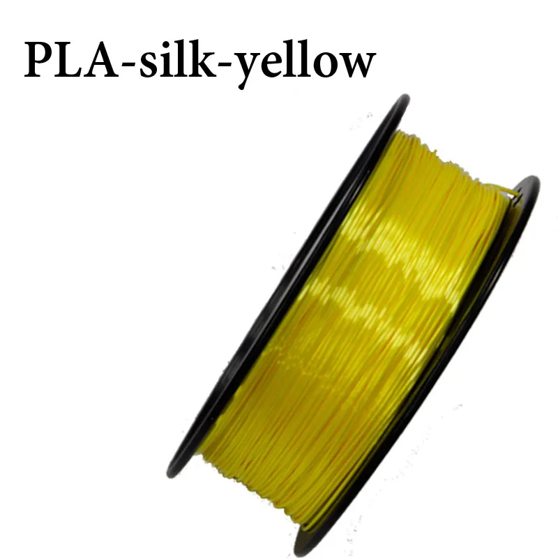 1kg-PLA-silk-yellow Продукт, тестовая нить для 3d принтера, 1 кг, 1,75 мм, PETG, синяя, 800 г, 1,75 мм, углеродное волокно, 1 кг, 1,75 мм, PLA, как шелковый Цвет - Цвет: 1kg-PLA-silk-yellow