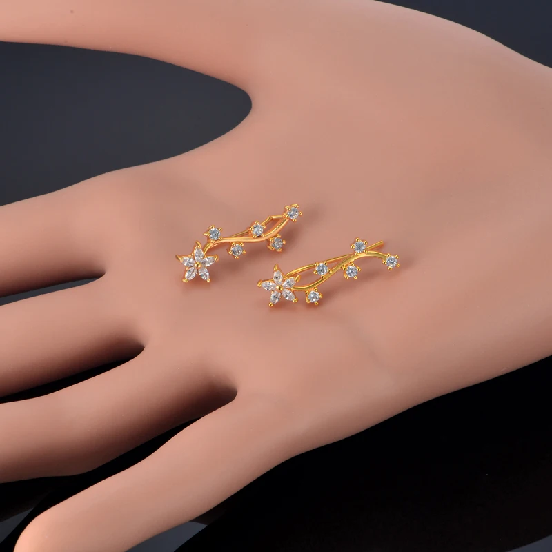 Серьги-клипсы для женщин ювелирные изделия оптовая продажа серьги-каффы