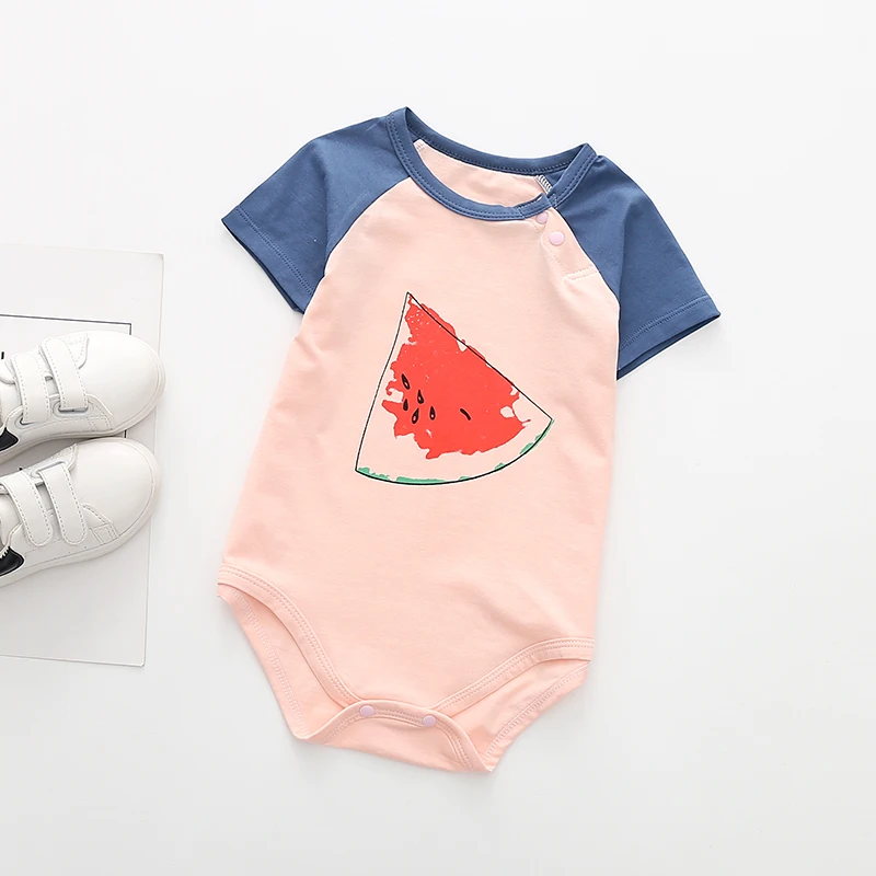 Милое детское платье для новорожденных мальчиков и девочек с ананасом арбузом