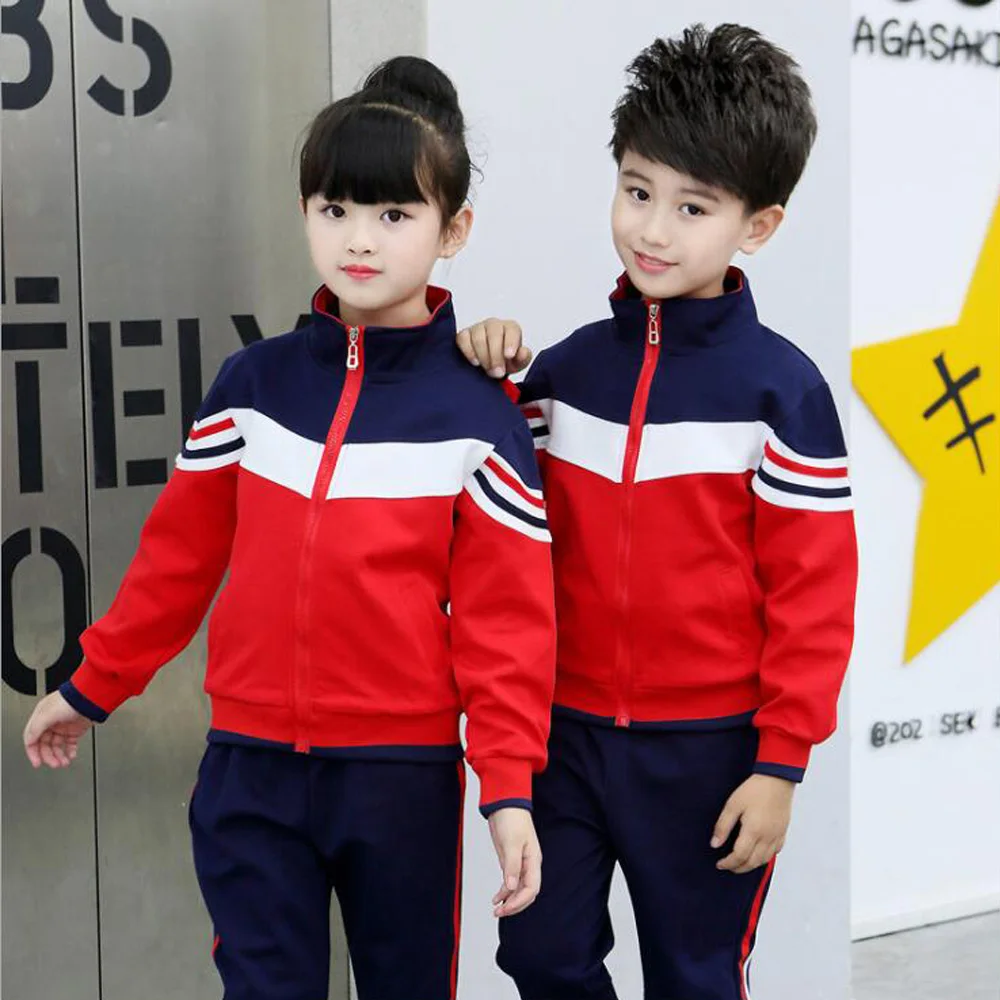 

Kids Adults Primary Outdoor Clothing Teen Students Sport Costumes Girls Boys Autumn School Uniforms Costumes tracksuit outfits