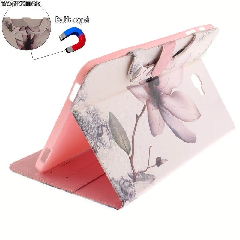 Отделения для карточек Планшеты чехол Samsung Galaxy Tab A6 10.1 2016 t585 T580 t580n кота собаки