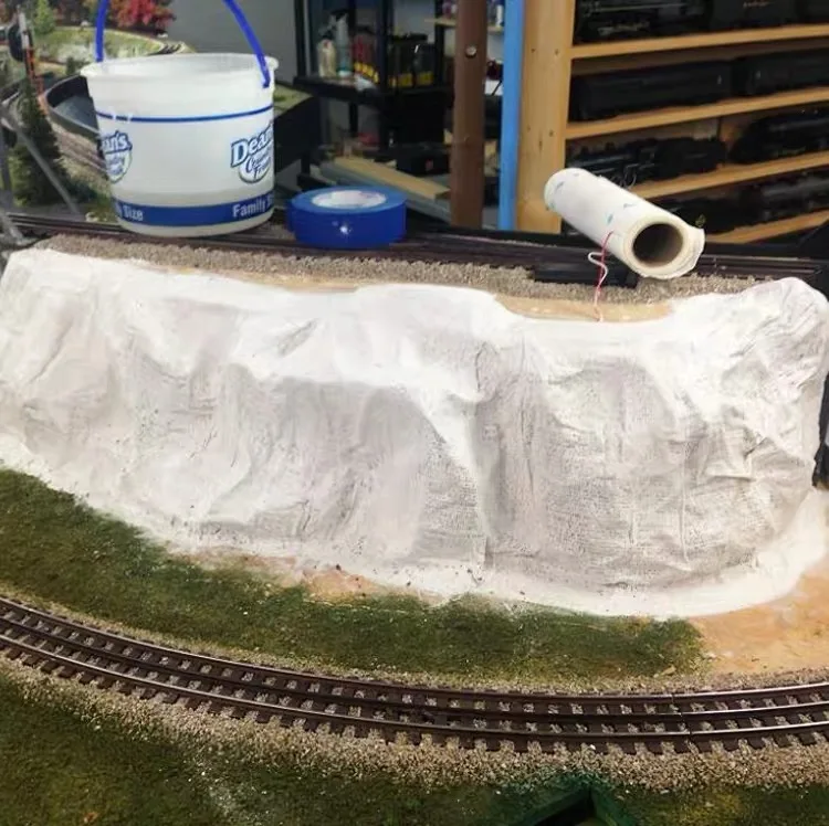 100mm*4500mm Plaster cloth,scale model building materials landscape model train railway layout scenery DIY miniature dioramas