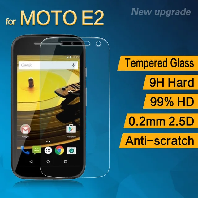 Закаленное стекло 2.5D для Motorola MOTO E2 Высококачественная защитная пленка