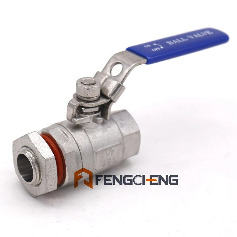 

Weldless Ball Valve 1/2"NPT Food Grade O-ring Brewer Hardware