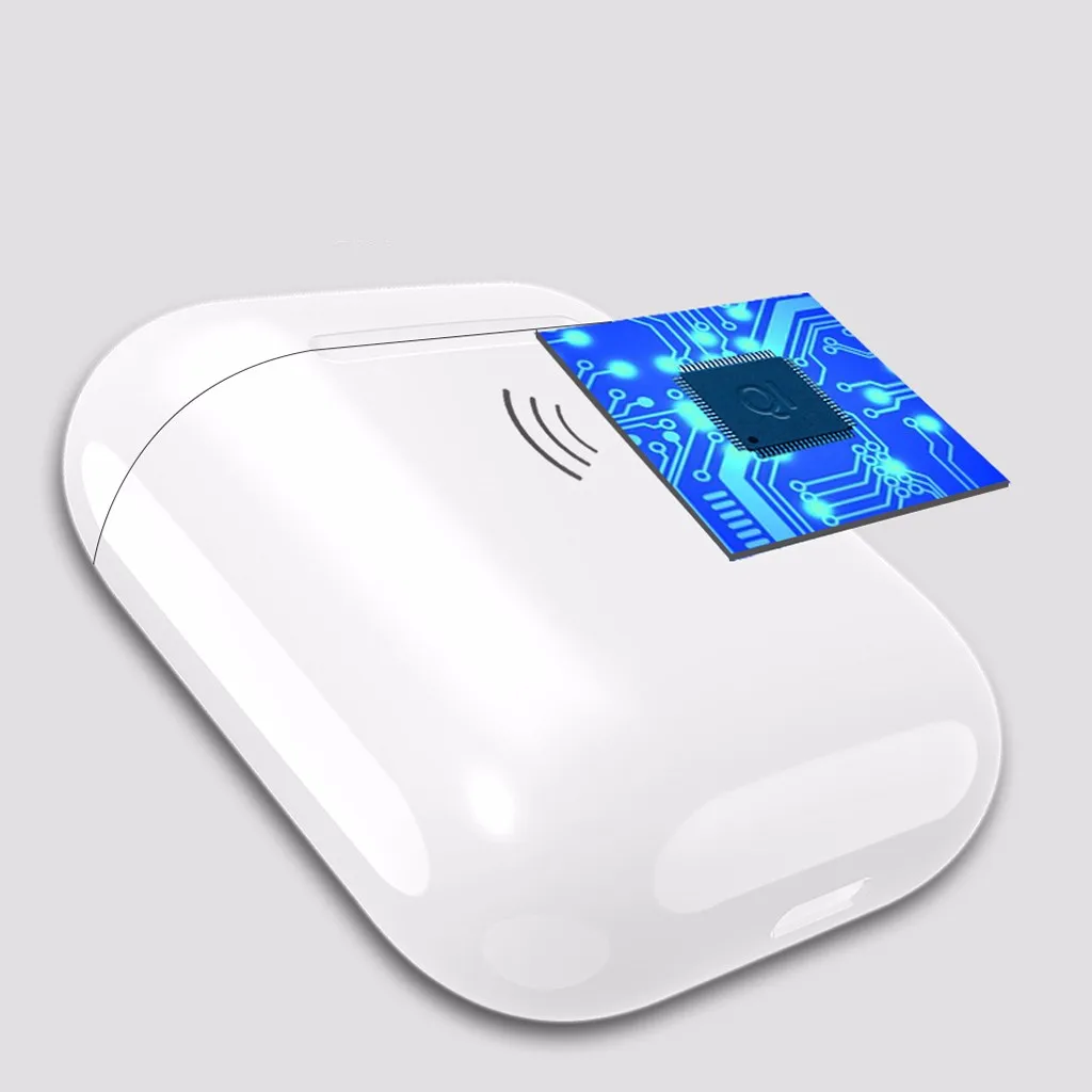 Для Apple Airpods QI Стандартный беспроводной зарядный чехол-приемник Беспроводное зарядное устройство 450 мАч Полная зарядка 5 раз Прямая