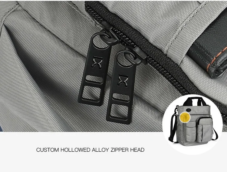 Multifunctional Shoulder Messenger Bag with Headphone Hole Waterproof Nylon Travel Handbag Shoulder Bag Men Leisure Bag
