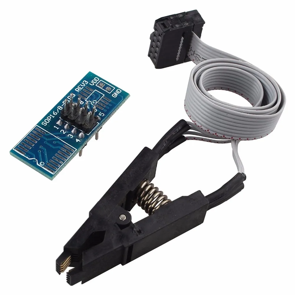 ShenzhenMaker SOIC8 SOP8 SOP Формат Флэш-чип зажим для проверки ИС разъем Adpter BIOS 24 25 93