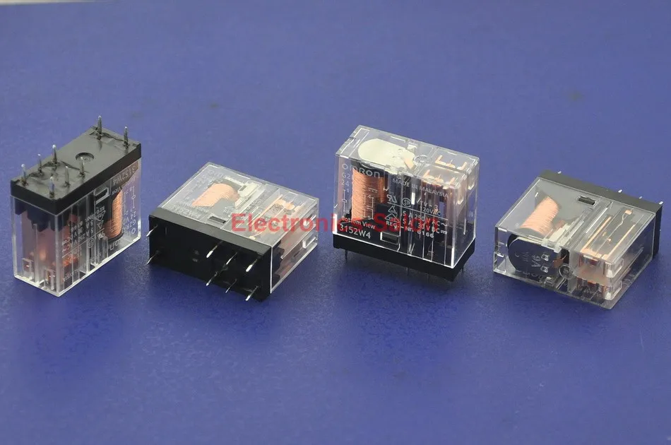 

(50 pcs/lot ) 5 Amp DPDT Power Relay, G2R-2, 24V DC