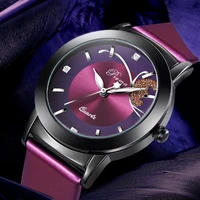 prema fashion butterfly ladies watch purple quartz women wrist watches bracelet leather 2021 wristwatches creative girl clock